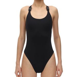 1017 Alyx 9SM Black One Piece Swimsuit w Buckles